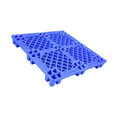 1100 X 1100 X 145 Blue HDPE Plastic Pallet 6.6Kg Nestable Pallet Untuk Makanan