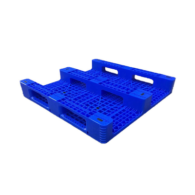 Palet Plastik HDPE Anti Slip Biru 1100 X 1100 X 155 Untuk Pabrik / Pelabuhan Makanan