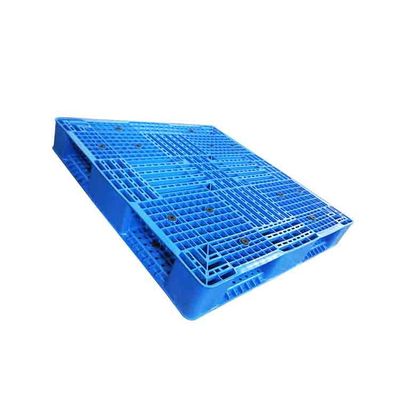 Palet Plastik HDPE Dek Bergerigi Daur Ulang 1100 X 1100 Supermarket