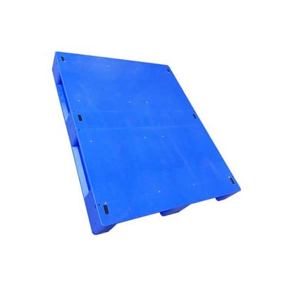 Palet Plastik Ekonomi Beban Statis Biru 6T Palet Plastik Biru 120 X 100cm