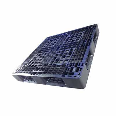 Palet Plastik Hitam Polypropylene Rackable 43x43 Tugas Berat