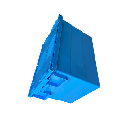 ISO9001 600x400 Blue HDPE Plastic Pallet ESD Untuk Memindahkan File Penyimpanan Rumah
