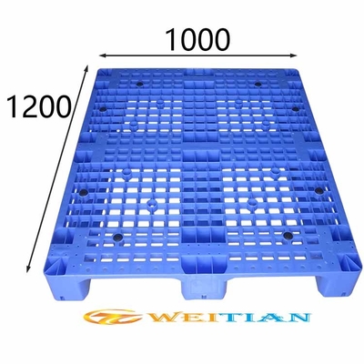 Palet Plastik Ergonomis Stackable 1200 X 1000 Beban Statis 5500 Kg Untuk Forklift