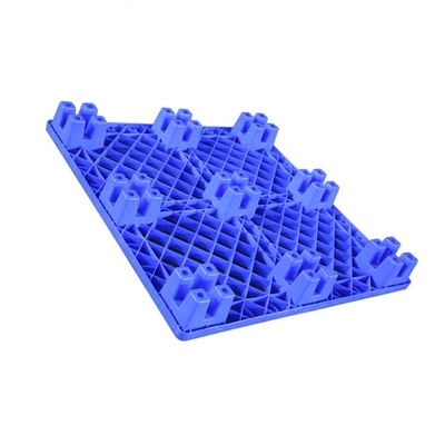 600Kg Beban Dinamis 1100 X 1100 Palet Plastik Nestable Blue HDPE Untuk Medis / Makanan