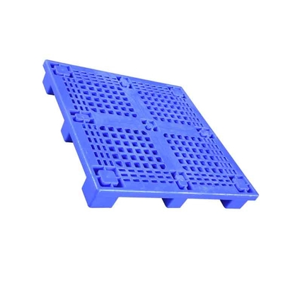 1000 X 1000 Palet Plastik HDPE Biru Beban 0,6T Untuk Pabrik Medis / Makanan