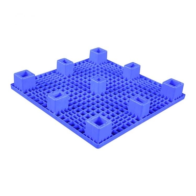 1000 X 1000 X 140 Palet Plastik Flat Top Nestable Blue HDPE 600kg Load