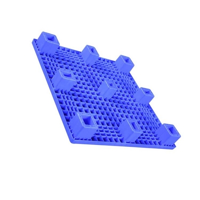 1000 X 1000 X 140 Palet Plastik Flat Top Nestable Blue HDPE 600kg Load