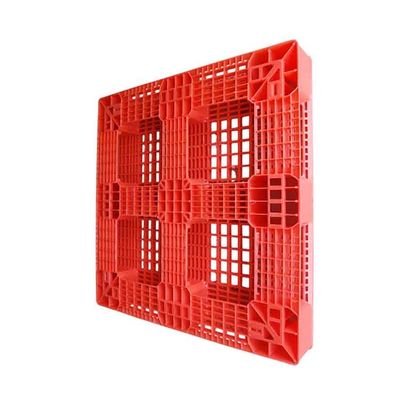 1100 X 1100 Palet Plastik Industri HDPE Merah