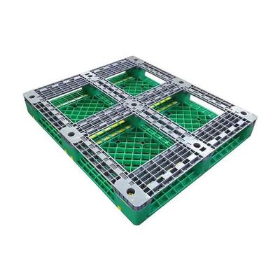 Gudang Palet Plastik Industri 15kg 1200x1000mm Pallet Plastik 4 Arah