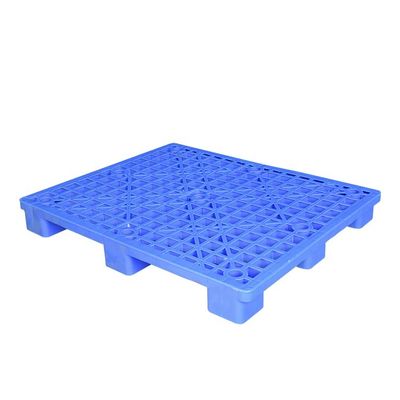 Beban Dinamis 600Kg Palet Plastik Biru 1200 X 1000 Untuk Penyimpanan
