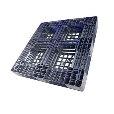 Palet Plastik Hitam Polypropylene Rackable 43x43 Tugas Berat