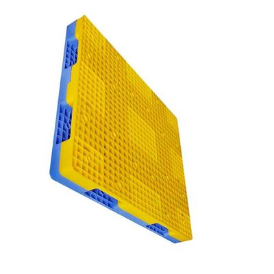 Double Faced 1400 * 1200mm Pallet Plastik Rackable 1500Kg Racking Load