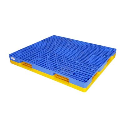 Double Faced 1400 * 1200mm Pallet Plastik Rackable 1500Kg Racking Load