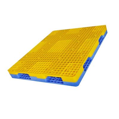 Ekonomi Double Faces 55*48 Palet Plastik Dapat ditumpuk 1.5T Racking Load