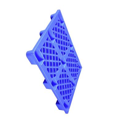 1200 X 800 Bersarang Plastic Pallet Blue PE Rackable Logistics Transportation