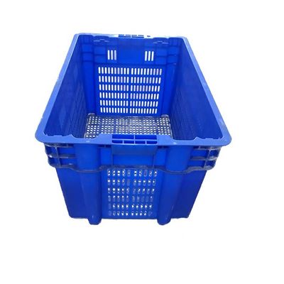 Peti Penyimpanan Buah Biru 60 * 40cm yang Dapat Ditumpuk 510x350 Ukuran Dalam