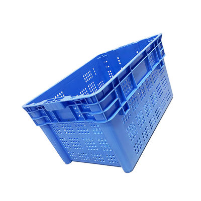 Stackable Turnover Nestable Plastic Crate 600X400mm HDPE Untuk Port