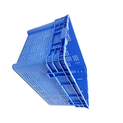 PE Nestable 23.6X15.7' Plastic Turnover Crate Ergonomis Menangani Untuk Port