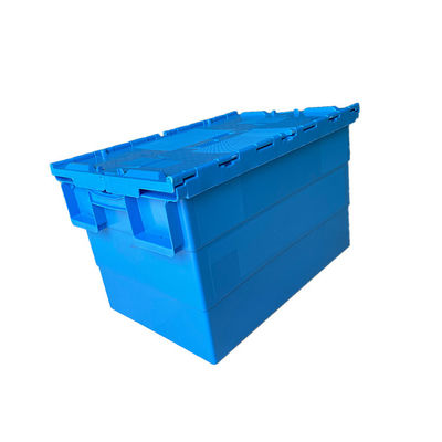 ISO9001 600x400 Blue HDPE Plastic Pallet ESD Untuk Memindahkan File Penyimpanan Rumah