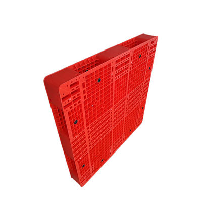 PE Hygienic 1200x1200 Pallet Plastik Stackable Merah 6000Kg Untuk Gudang