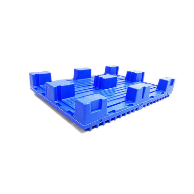 ASI 106X75 PE Heavy Duty Pallet Biru Bergerigi 4000Kg Logo Kustom