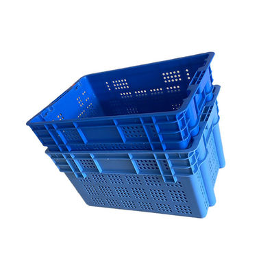 60X40 Polyethylene Plastic Moving Crate Dapat Digunakan Kembali 50Kg Dapat Ditumpuk