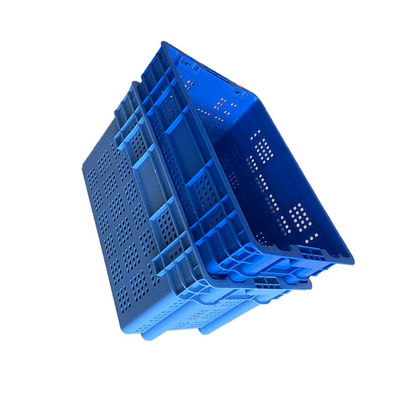 Hygienic 60X40 HD Polyethylene Moving Crate Pasar Makanan Laut Memuat 50Kg