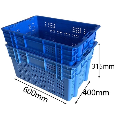 Peti Plastik Nestable 600 X 400 Beban Dinamis 50Kg Untuk Sayuran Buah