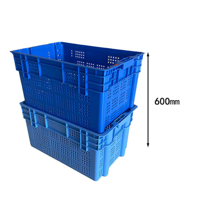 Krat Plastik HDPE yang Dapat Didaur Ulang 200lbs Stackable Storage Crates