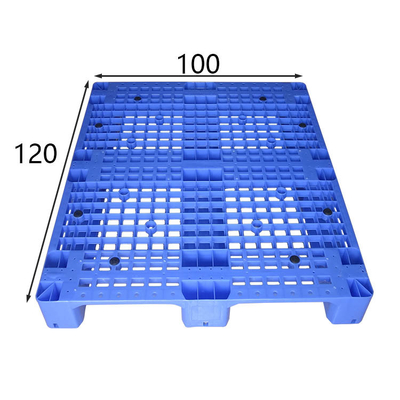 Palet Plastik Rackable Standar Euro, Ventilasi Industri Satu Wajah Pallet