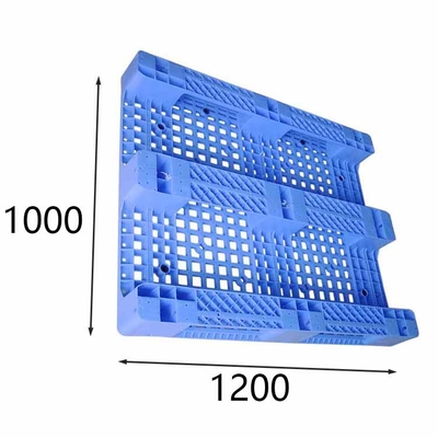 Palet Plastik Rak Bahan HDPE anti slip nobs Beban dinamis 1500Kg