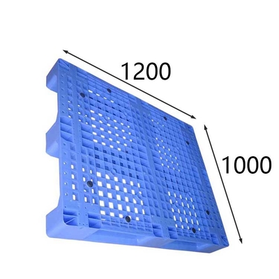 Palet Plastik Rak Bahan HDPE anti slip nobs Beban dinamis 1500Kg
