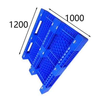 1200x1000 Palet Plastik Nestable Entri 4 Arah 1200 Kg Beban rak Non halogen